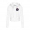 Sweat capuche court femme